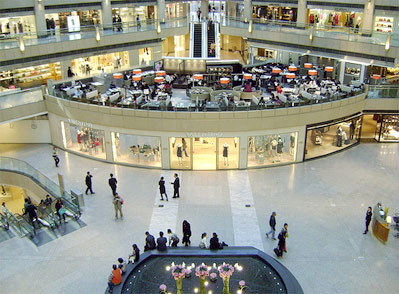 A mall in Hong Kong